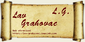 Lav Grahovac vizit kartica
